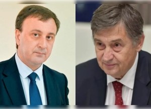 Владимир Делба поздравил посла России в Абхазии Михаила Шургалина с наступающим Новым годом